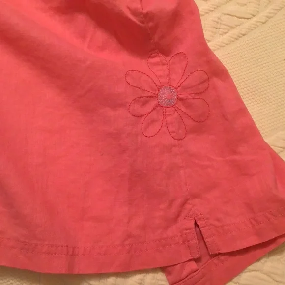 Life is Good Linen Cotton Blend Carnation Pink Button Front Short Sleeve Shirt - Picture 9 of 12